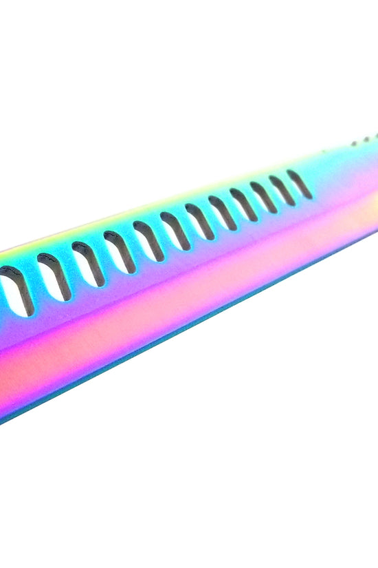 Tactical Master 27" Rainbow Machete Tanto Blade with 2 pcs 6" Throwing Knife