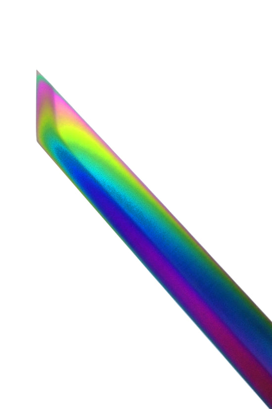 Tactical Master 27" Rainbow Machete Tanto Blade with 2 pcs 6" Throwing Knife