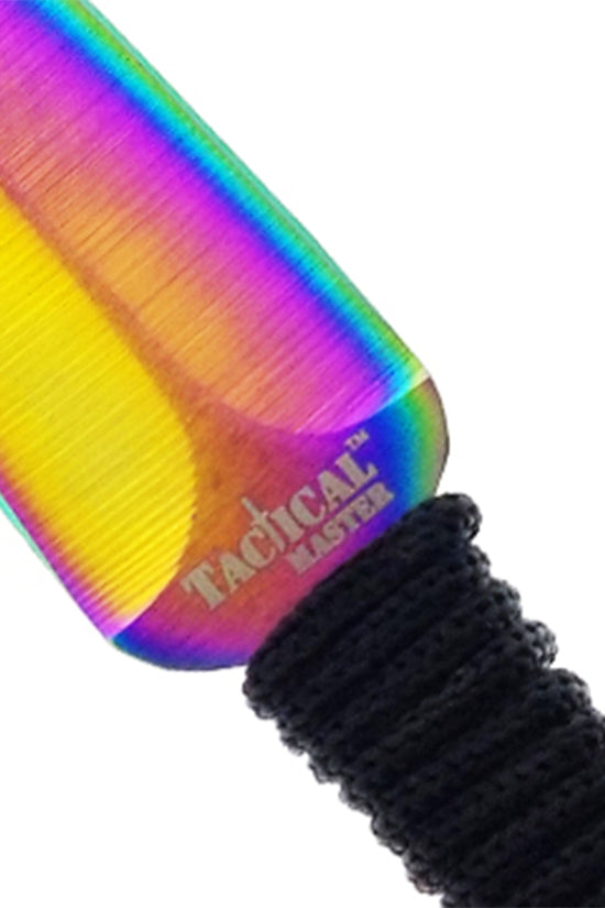 Tactical Master 27" Rainbow Machete Tanto Blade with 2 pcs 6" Throwing Knife