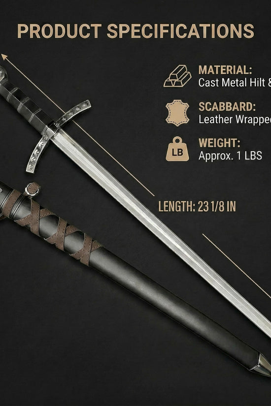 23 1/4" Templar sword