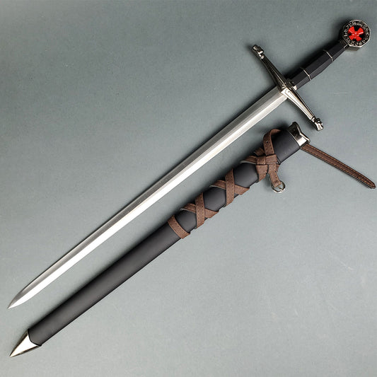 23 1/4" Templar Sword Black Scabbard