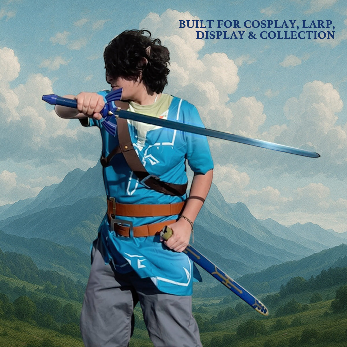 39" Blue Fantasy Sword, Animation