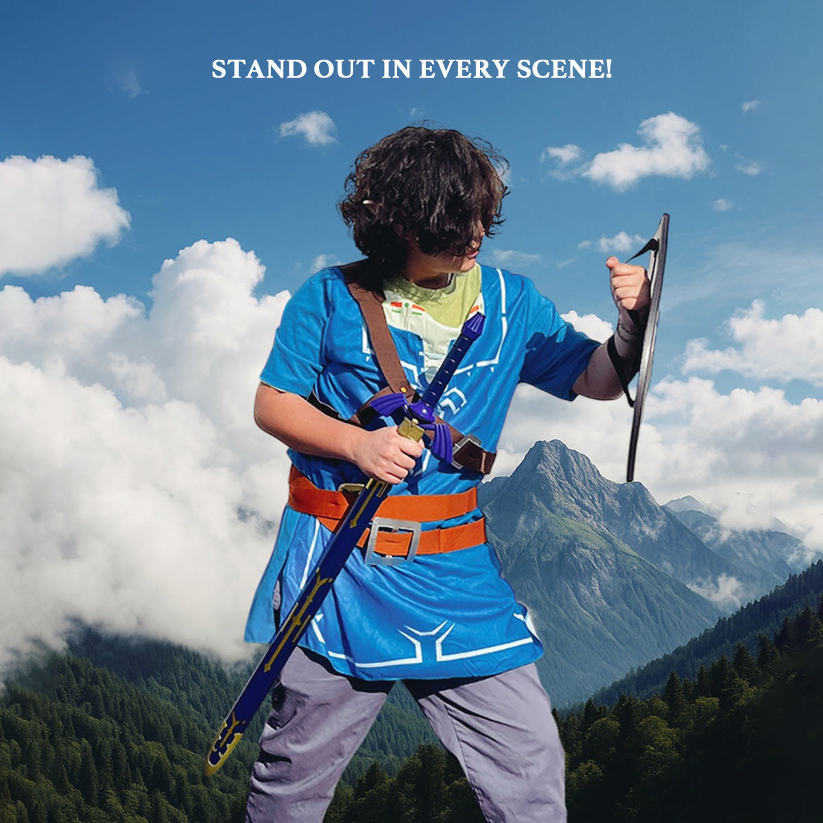 39" Blue Fantasy Sword, Animation