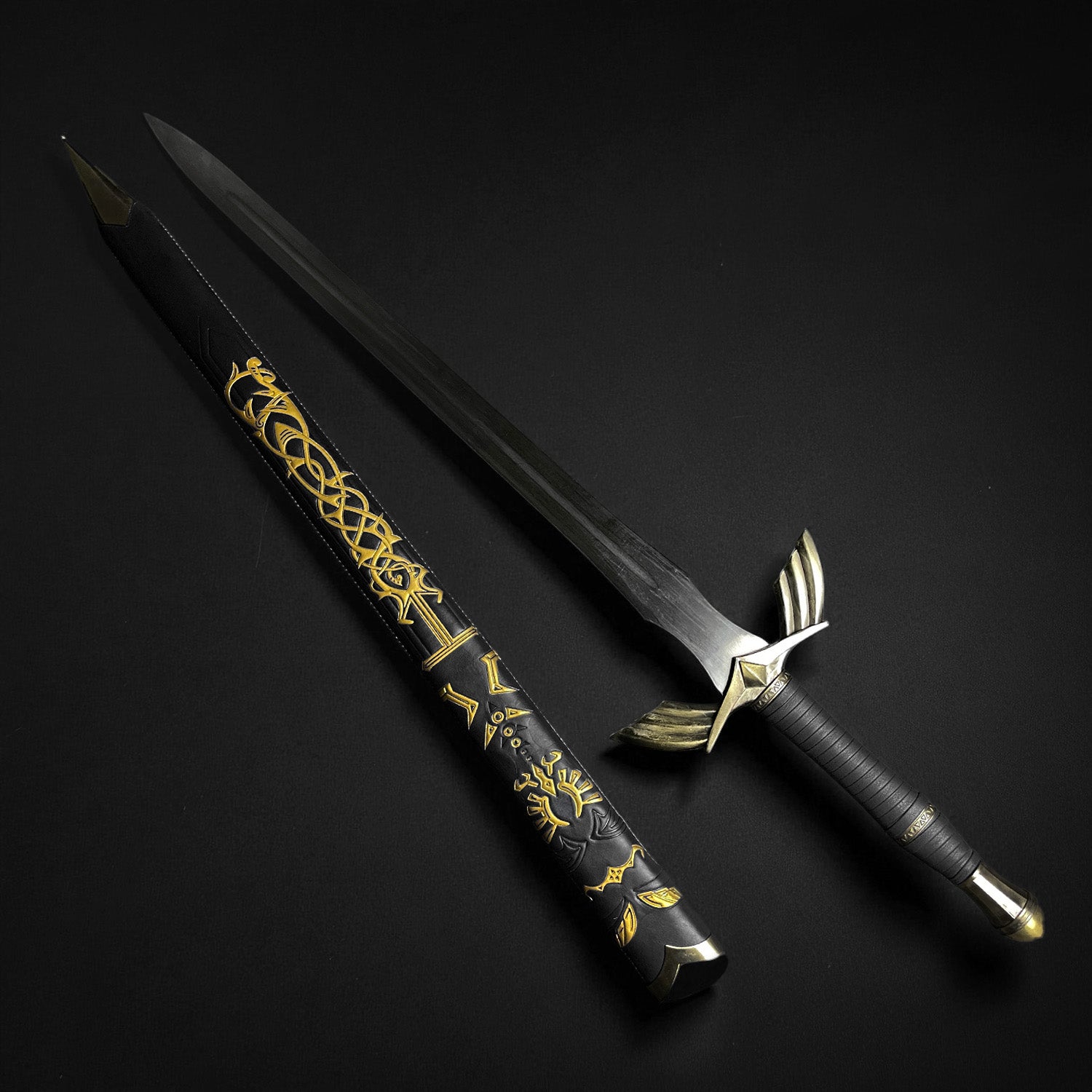 47" Fantasy Sword Fantasy Sword-black