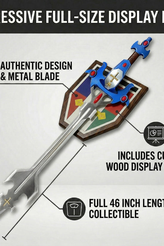 47" Metal Fantasy Sword w/ plaque