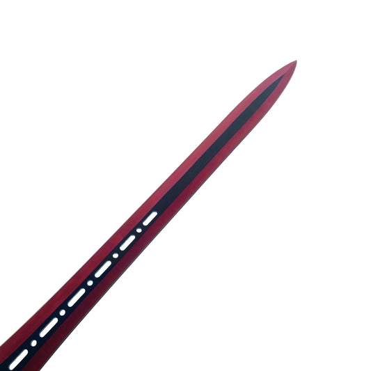 27" Machete w 2 Throwing Knives Red