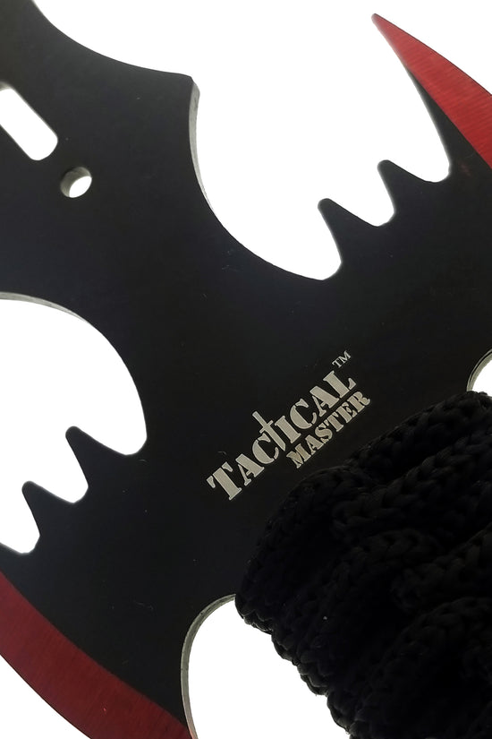 27" Machete w 2 Throwing Knives Red