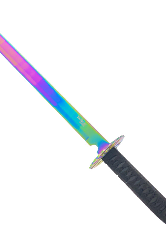 26" Twin Tactical Machete Set Rainbow