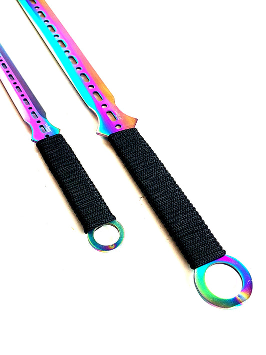 2 Machetes Rainbow 28"&18"