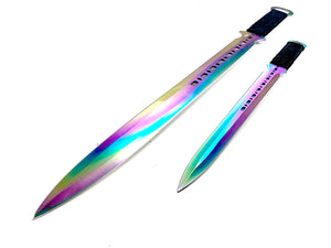 2 Machetes Rainbow 28