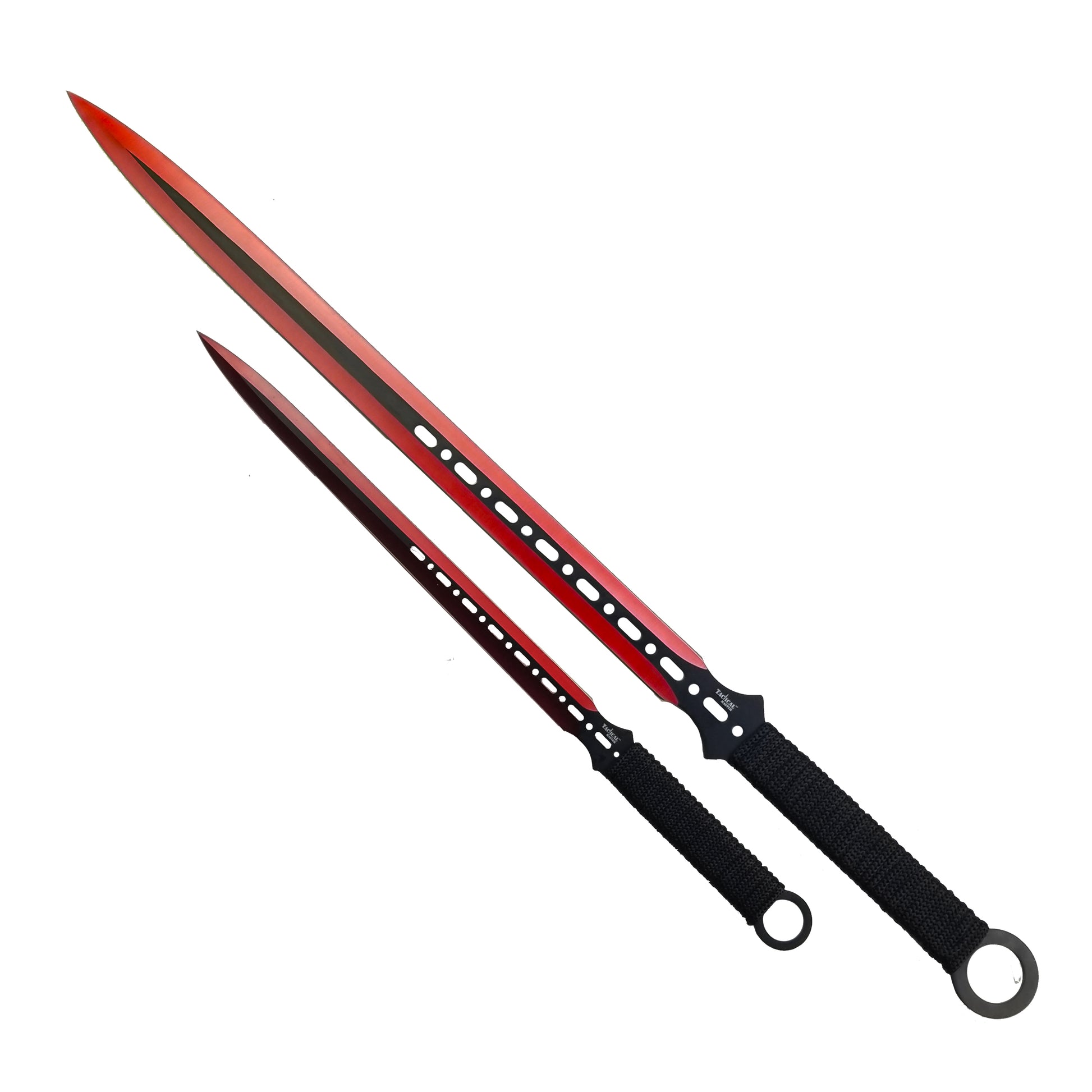 Tactical Master 28"&18" Red Machete Set