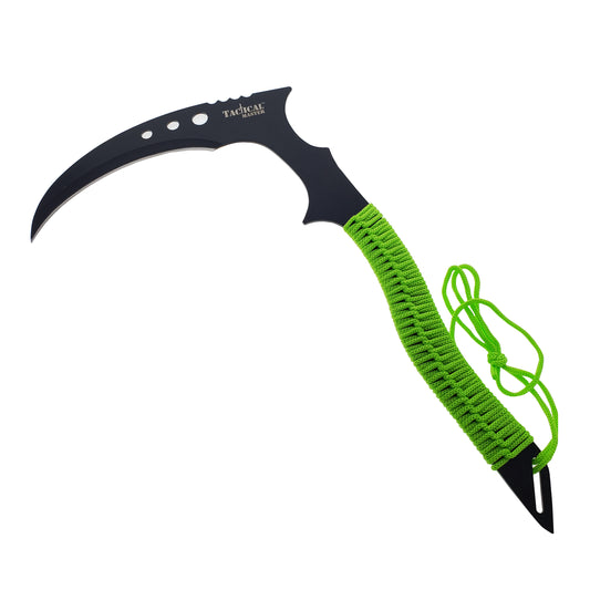 Tactical Master 16" Sickle Green Handle