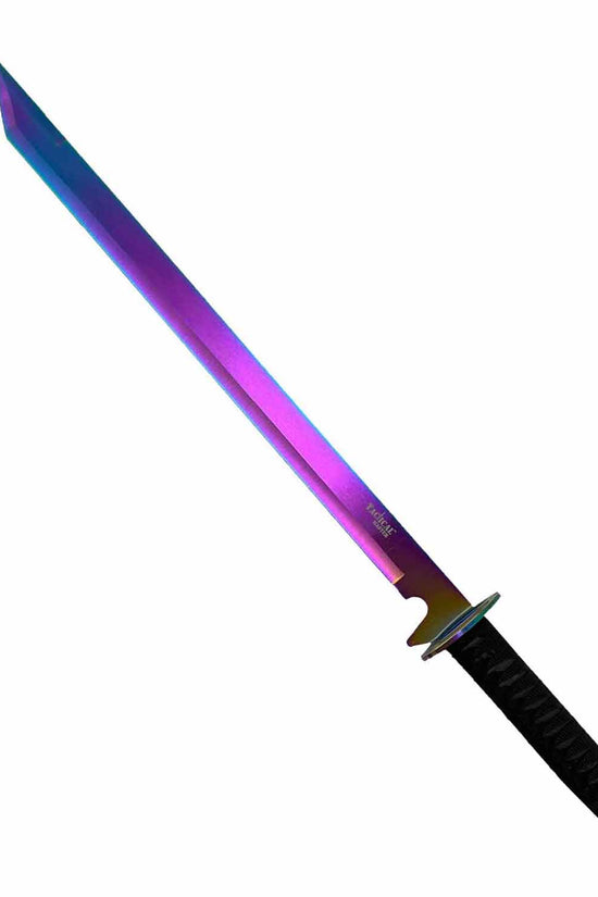 Tactical Master 26" Rainbow Machete w/3 Pcs throwing Knives