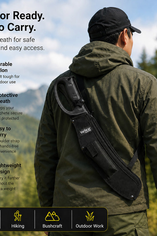 Buy Tactical Machete with Fire Starter for Camping and Hunting Trips