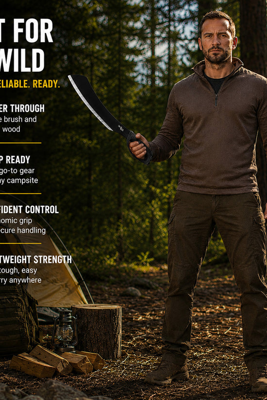 Buy Tactical Machete with Fire Starter for Survival Trips