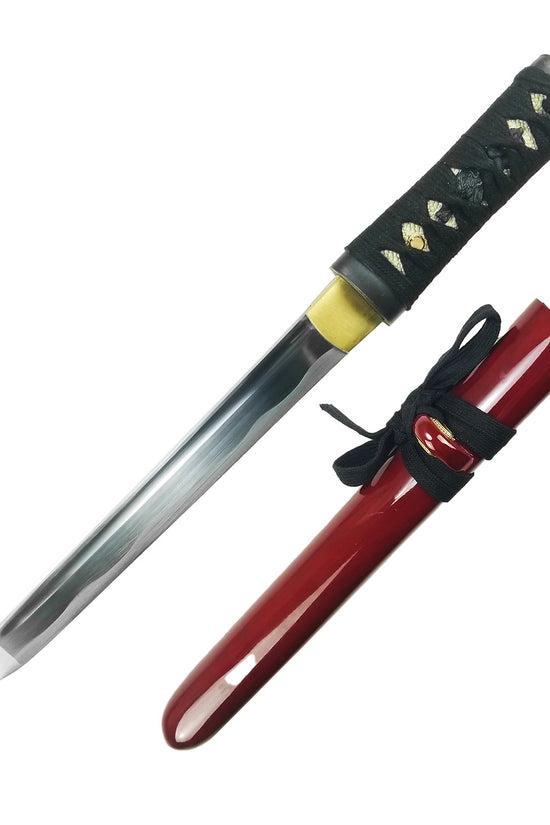 Musha Burgundy 3 PCS Samurai Sword Set w/ Stand