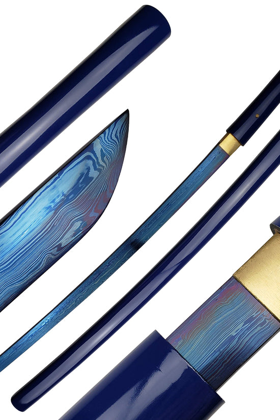 Musha Damscus Shirasaya (Blue)