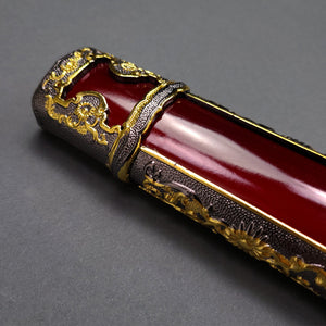 Musha Ceremonial Jintachi Katana (Burgundy)