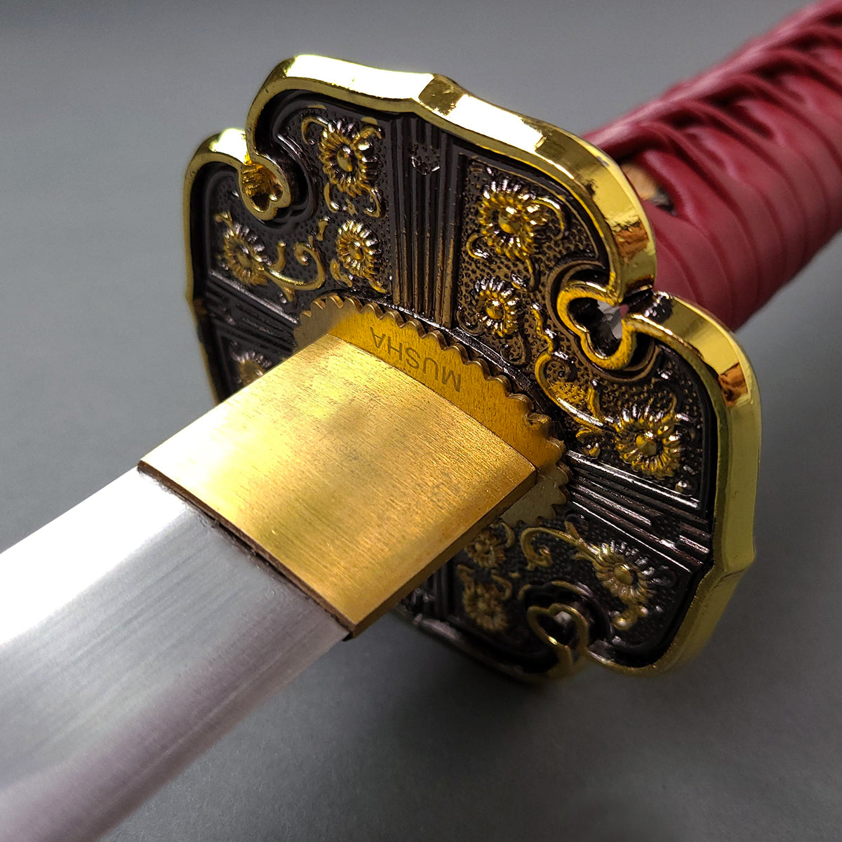 Musha Ceremonial Jintachi Katana (Burgundy)