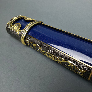 Ceremonial Jintachi Katana Blue Blade Detail