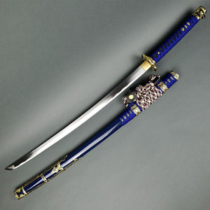 Musha Ceremonial Jintachi Katana - Blue Blade