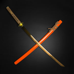 Musha Gold Warrior Damascus Katana for Sale - Swords for Sale Online