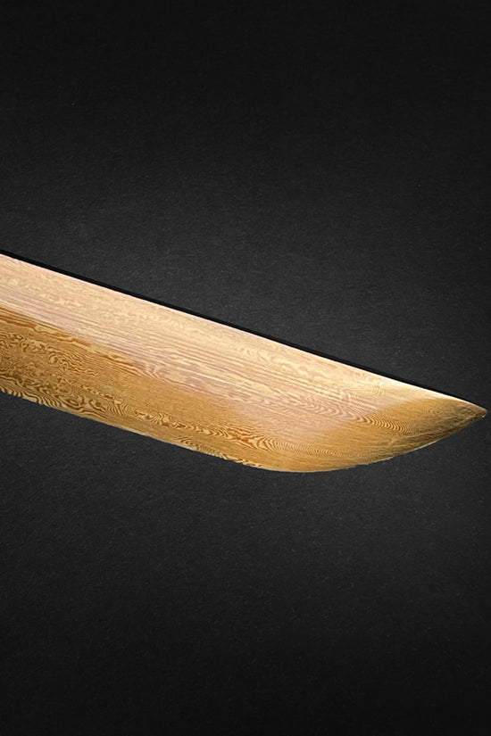 Musha Gold Warrior Damascus Katana for Sale - Swords for Sale Online