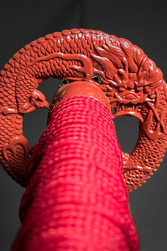 40 1/4" Red Damascus Blade Hand Forged Samurai Sword