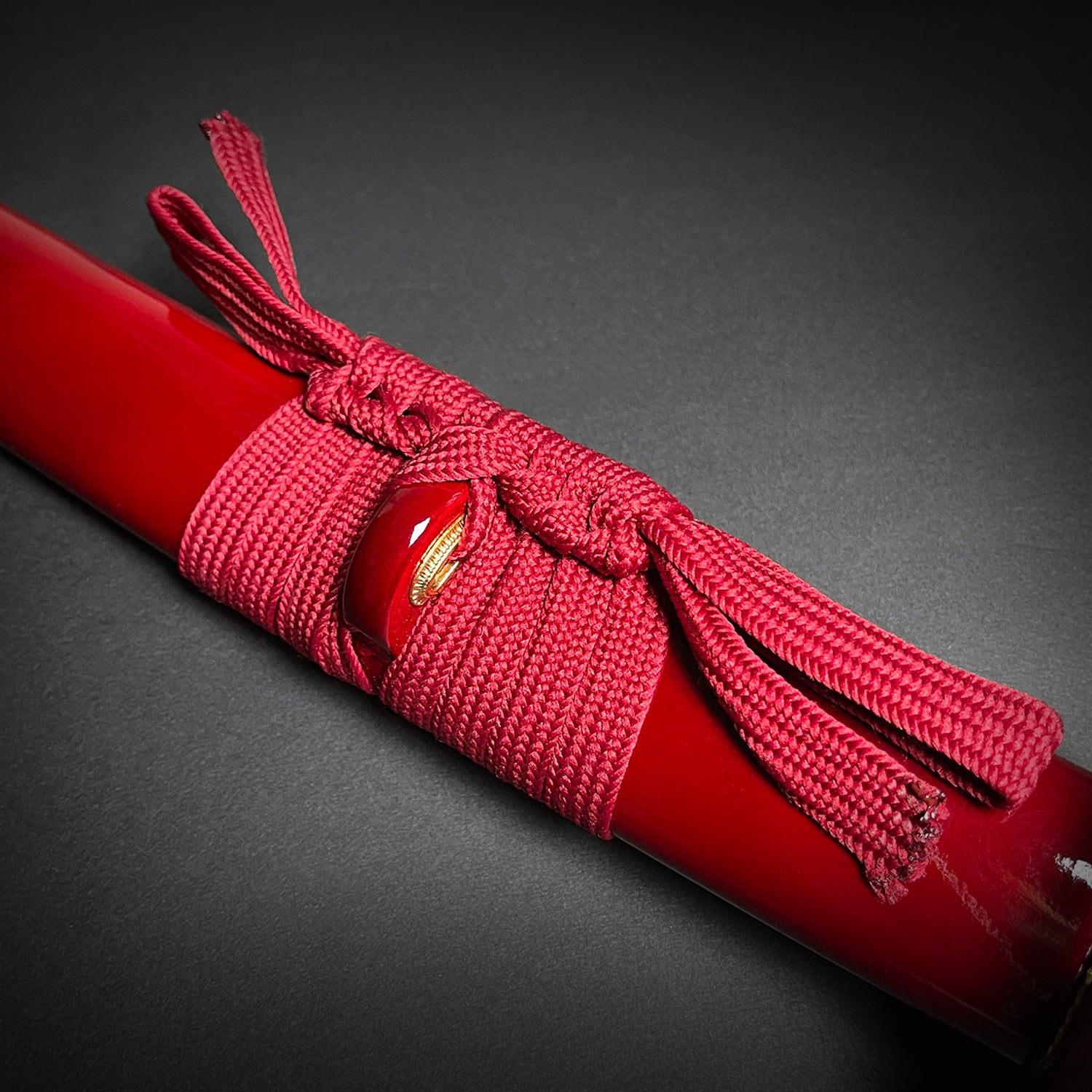 40 1/4" Red Damascus Blade Hand Forged Samurai Sword