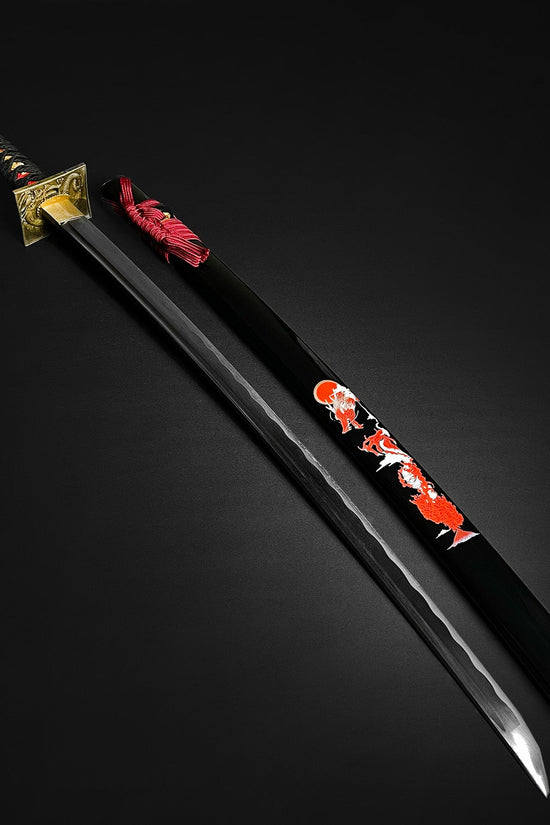 Red Dragon Hand Forged Katana.