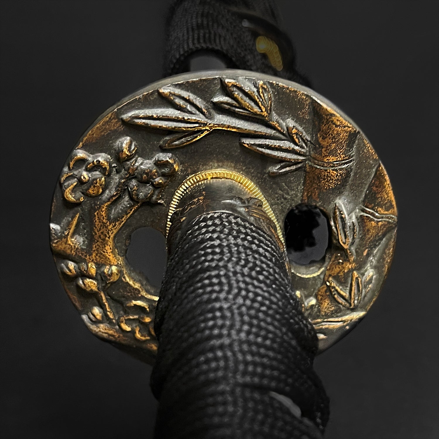 Musha Black "Bamboo & Plum Flower" Katana