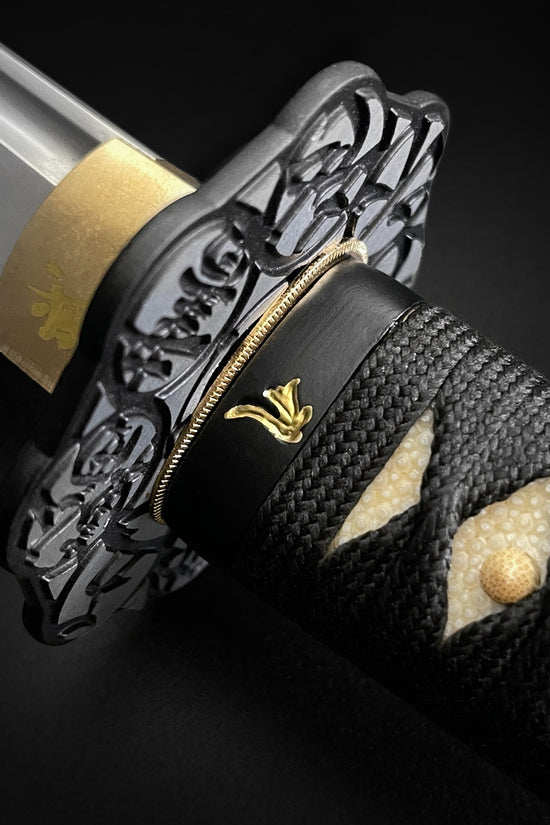 Japanese katana hilt and tsuba- Guild Arms.