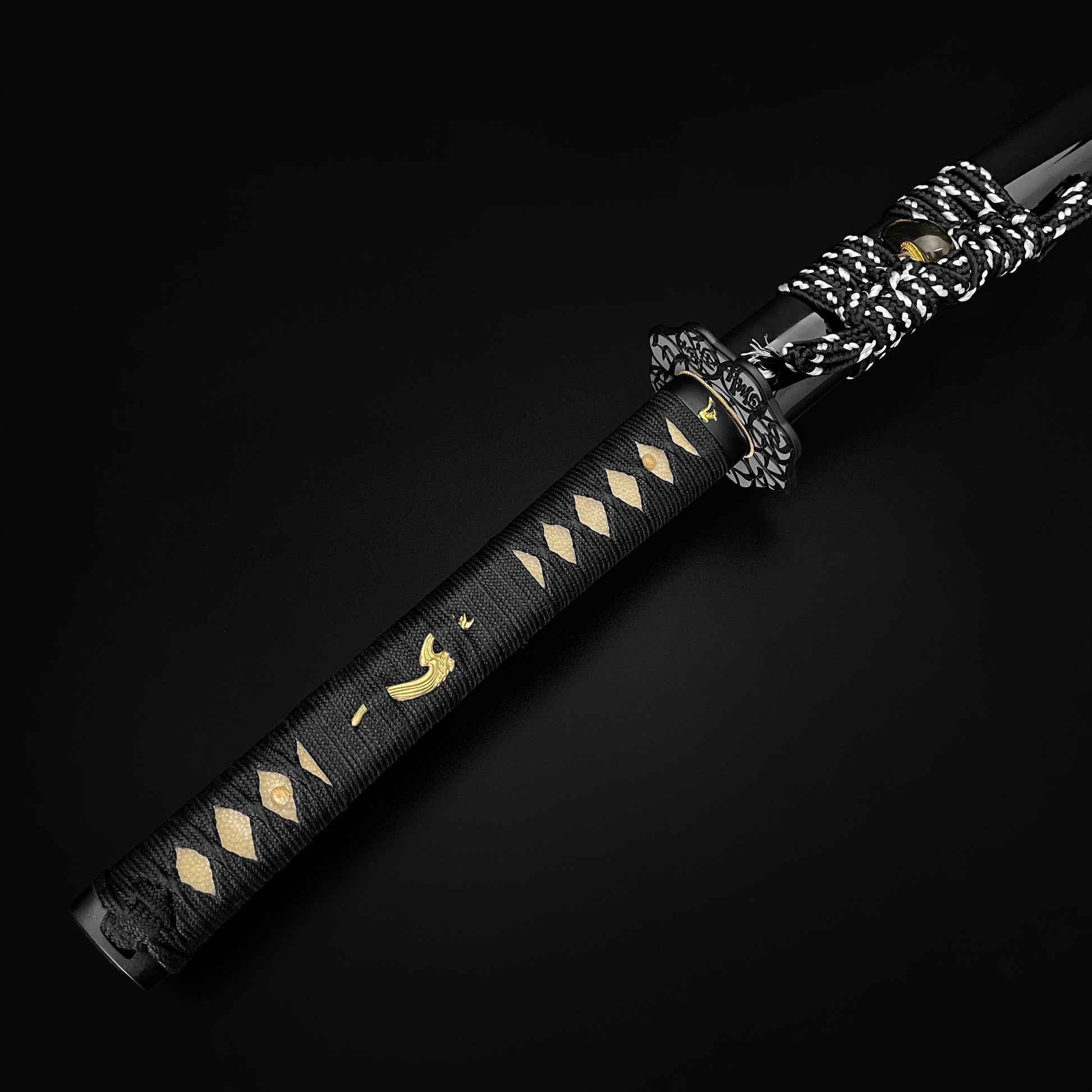 Black and gold Japanese katana- Guild Arms.