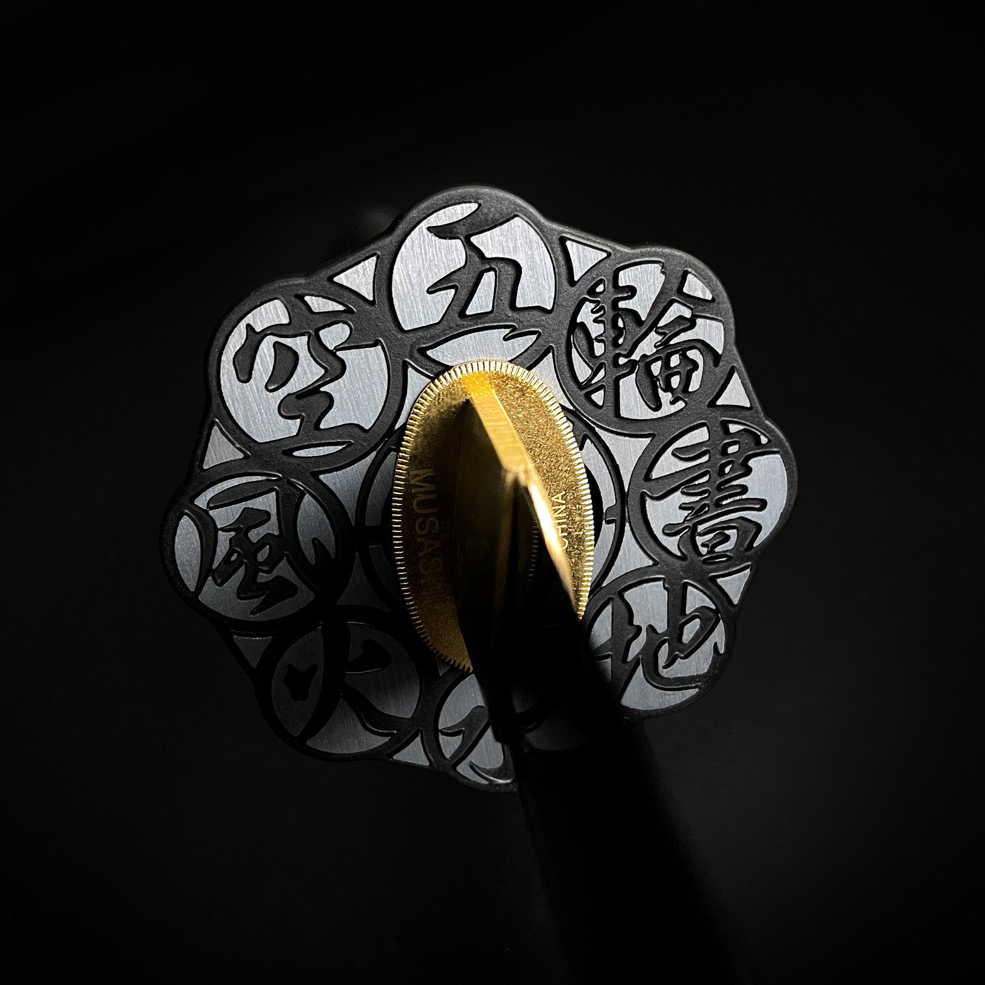 Katana tsuba handguard close-up- Guild Arms.