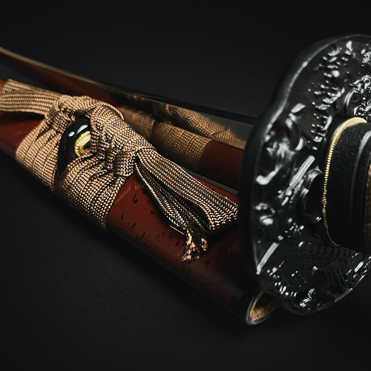 Musashi Swords Musashi Gold Collection: “Yamata no Orochi” Burgundy Katana