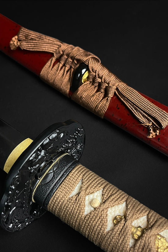Musashi Swords Musashi Gold Collection: “Yamata no Orochi” Burgundy Katana
