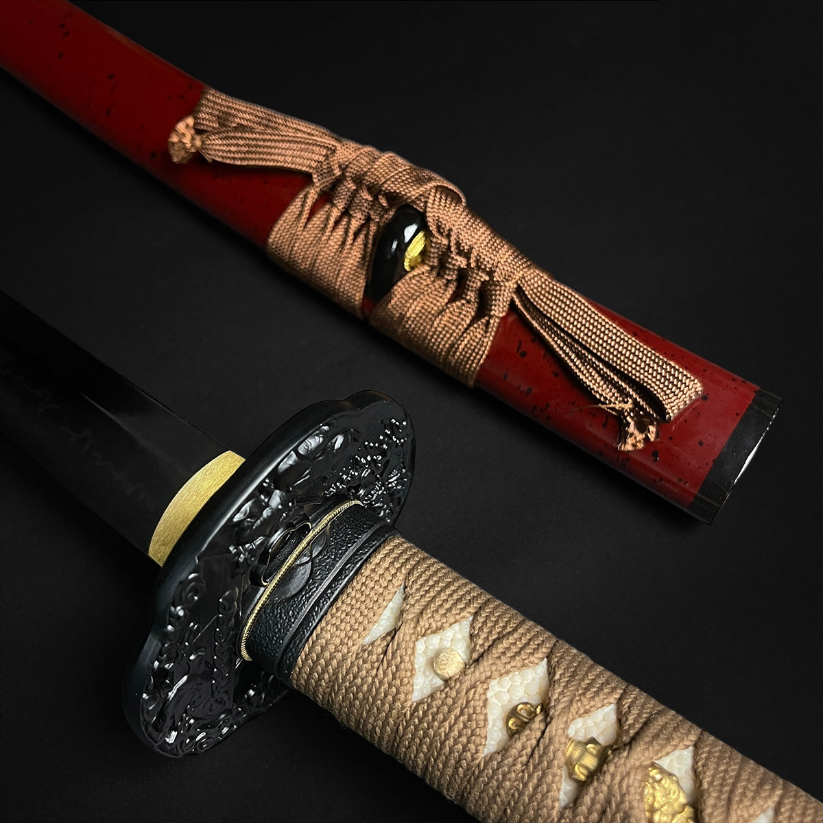 Musashi Swords Musashi Gold Collection: “Yamata no Orochi” Burgundy Katana