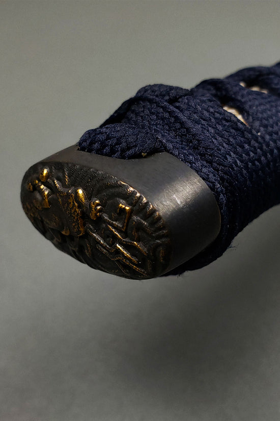 Close-up of samurai sword hilt- Guild Arms.