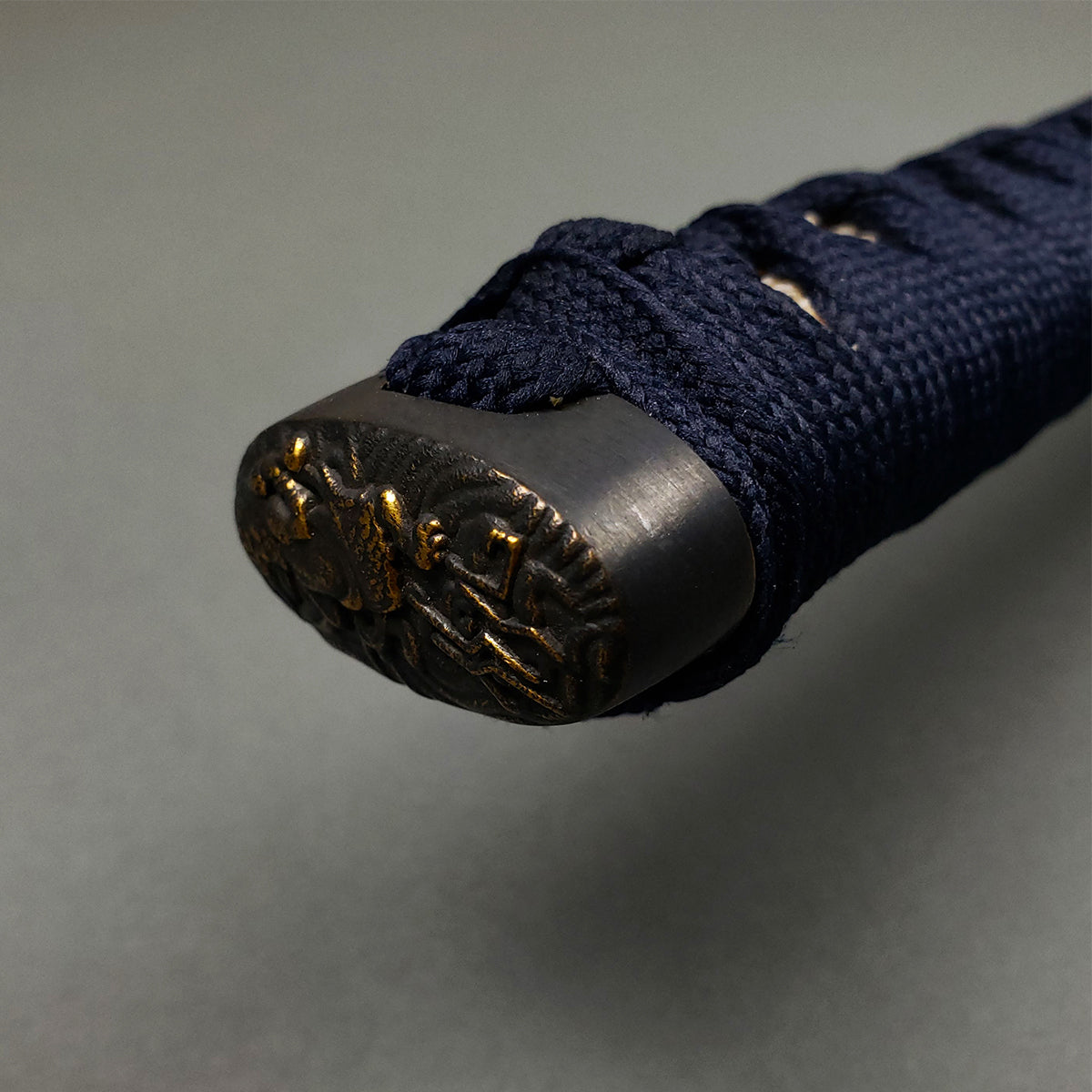 Close-up of samurai sword hilt- Guild Arms.
