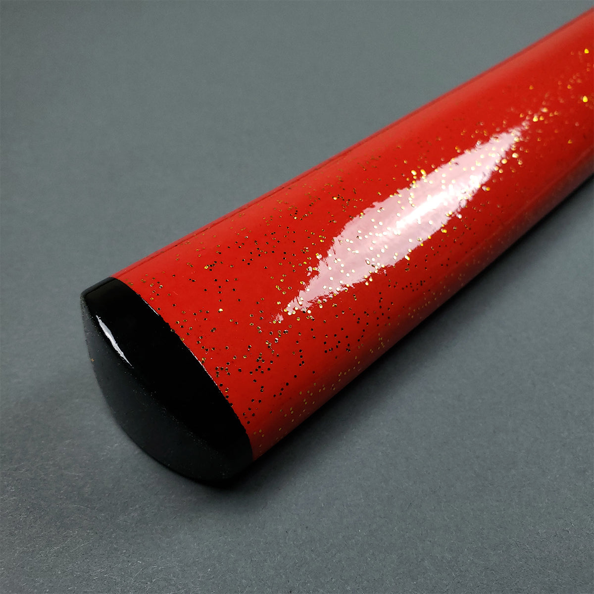 Red katana scabbard with gold glitter- Guild Arms.