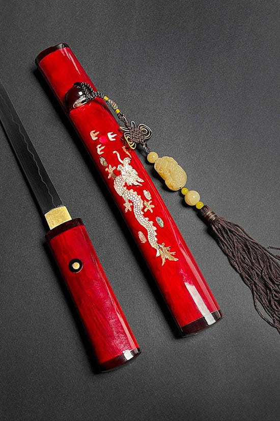 Asuka Burgundy Tanto Knife for Sale Online