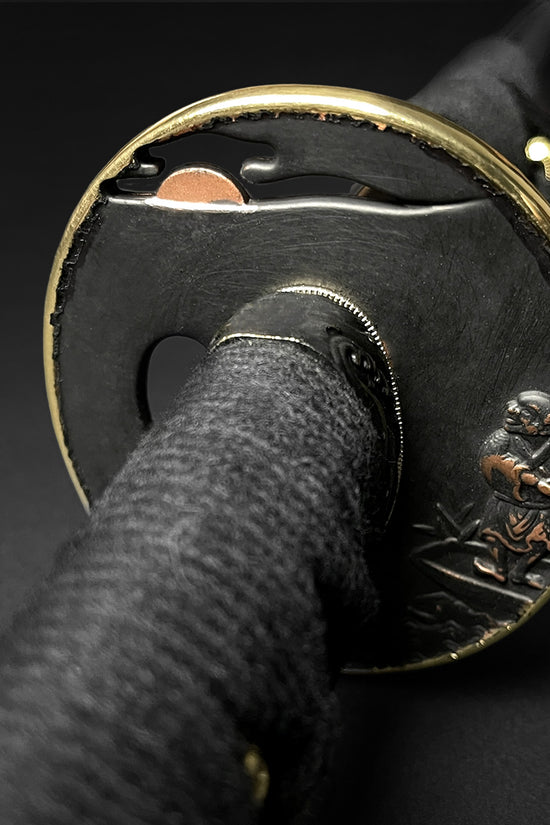 Japanese katana tsuba guard- Guild Arms.