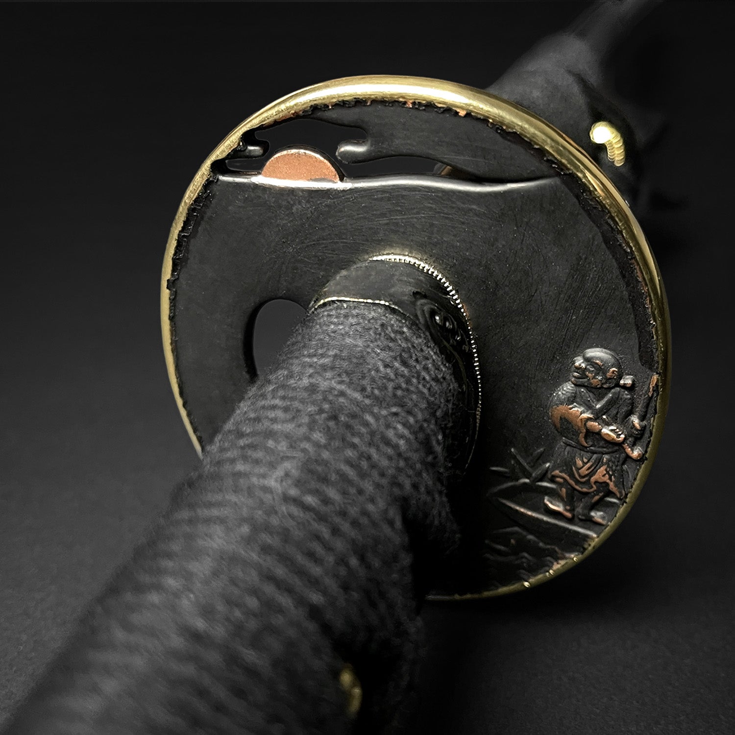Japanese katana tsuba guard- Guild Arms.