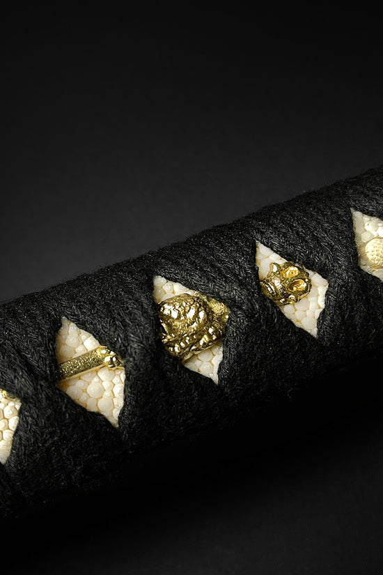 Katana handle wrap close-up- Guild Arms.