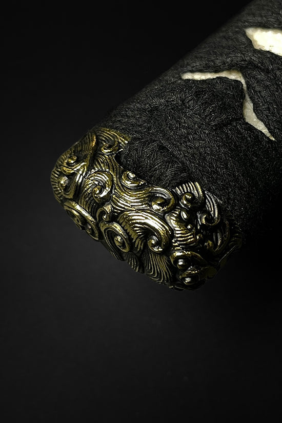 Close up of sword hilt- Guild Arms.