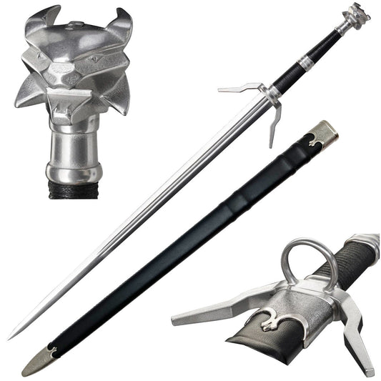Knight's Collection Elite 43.25-Inch Wolf-Head Hand-Forged Medieval Sword