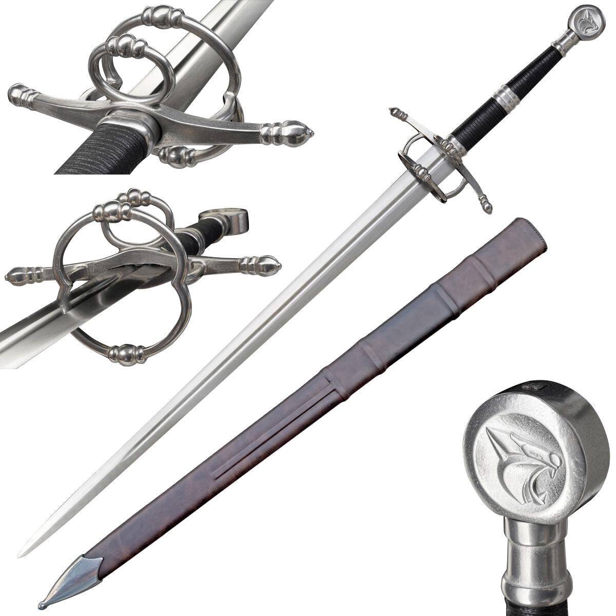Knight's Collection Elite 43.3-Inch Hand-Forged Medieval Sword