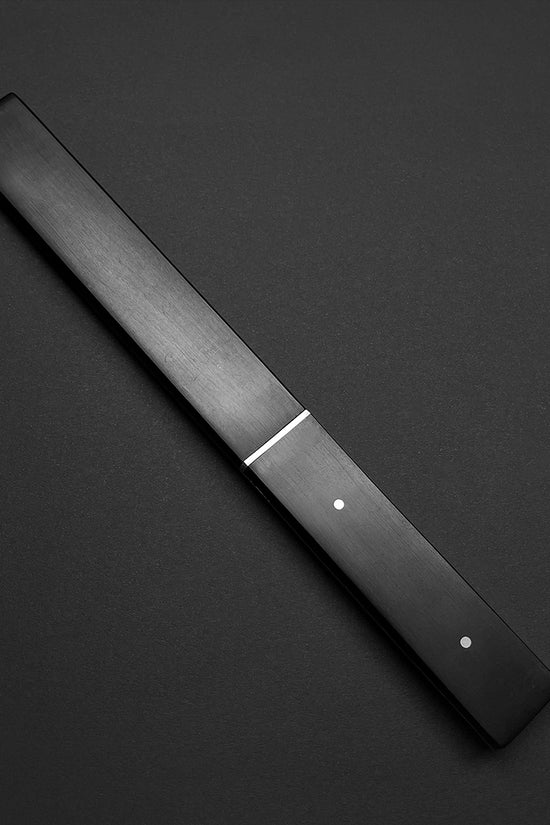 Asuka Rainbow Full Tang Tanto Damascus Engraved Blade