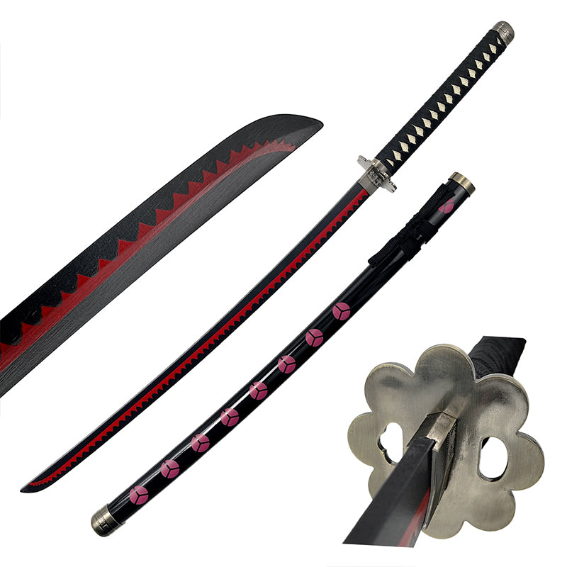 41" Wooden Bamboo One Blade Sword-18