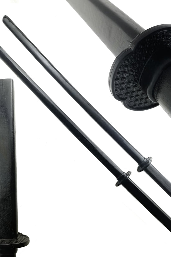 40" Black Wooden Samurai Sword (Bokken)